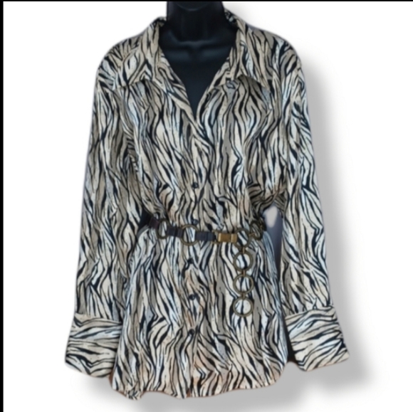 Jessica plus black gold shirt Size 2X - Picture 1 of 10